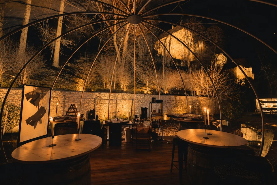 L’intérieur du véritable dôme du Cristal à Porrentruy